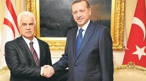 Presidents Erdogan and Eroglu